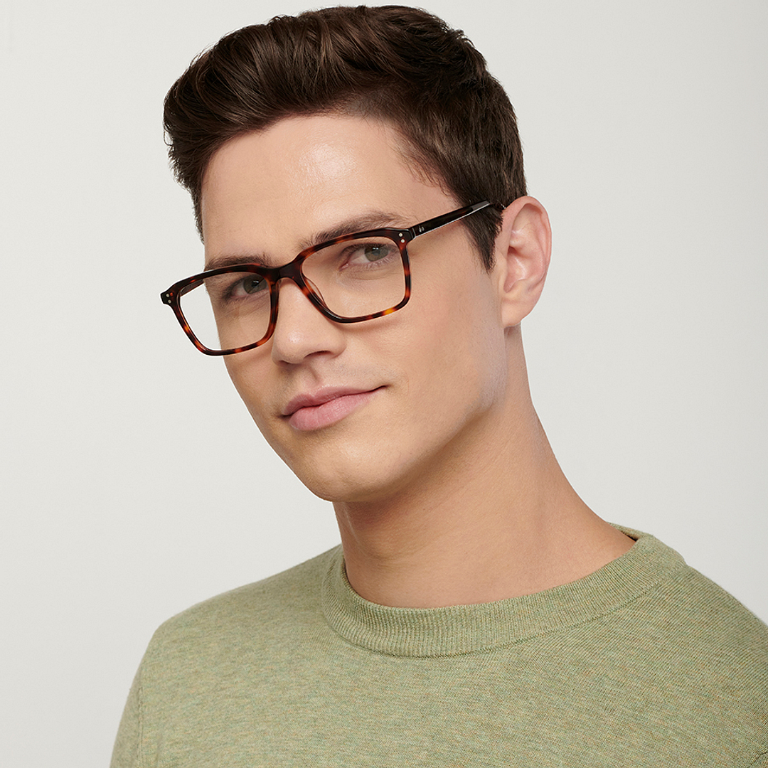 John Jacobs Online Tortoise Full Rim Square right side