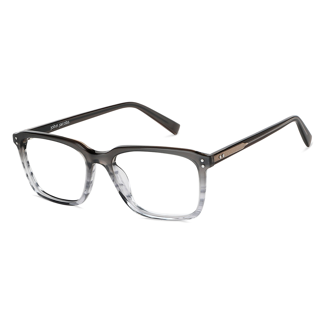 John Jacobs Online Gray Full Rim Square right side