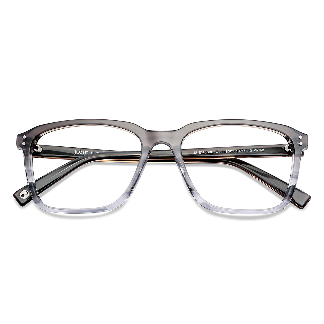 John Jacobs Online Gray Full Rim Square left side