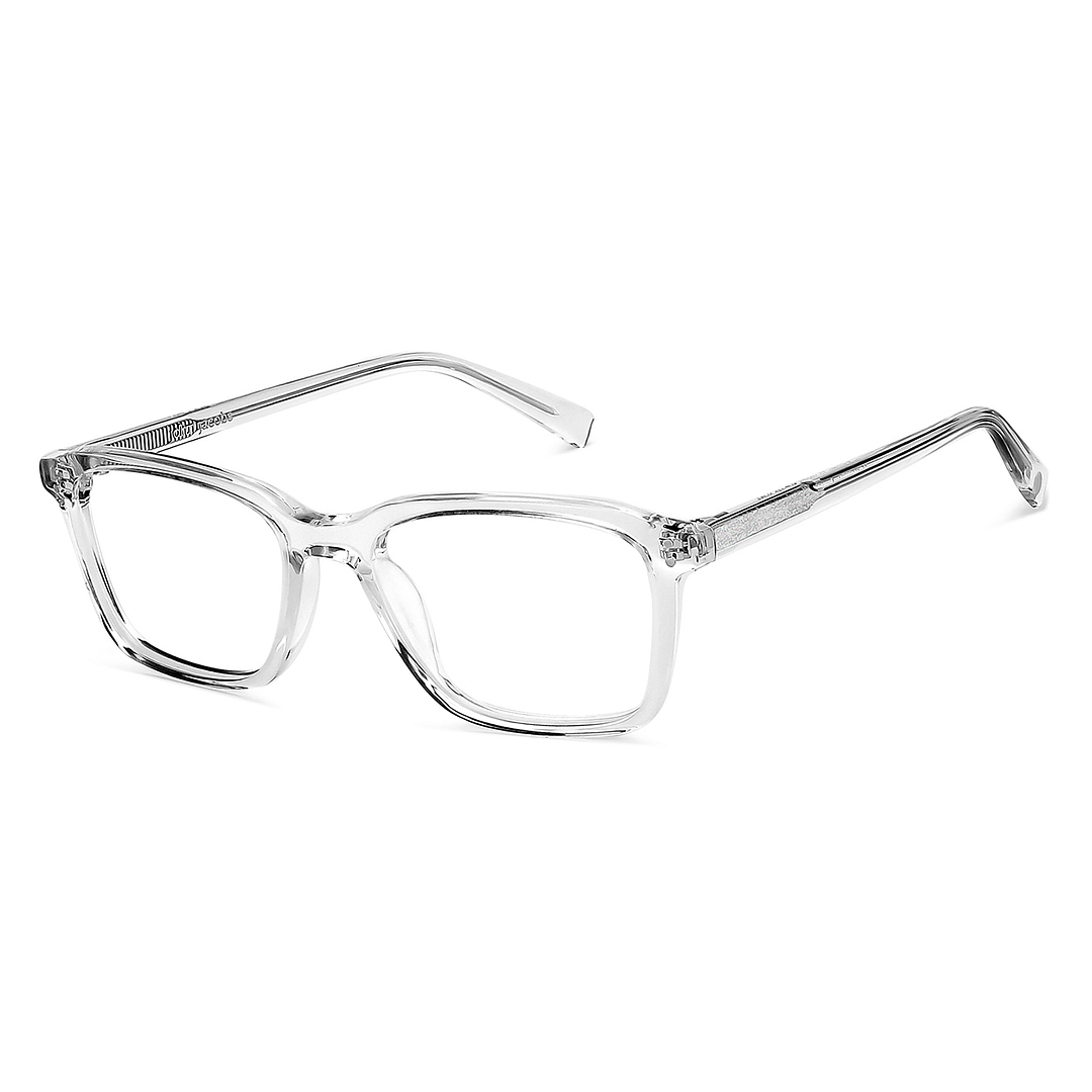 John Jacobs Crystal Transparent Full Rim Square right side