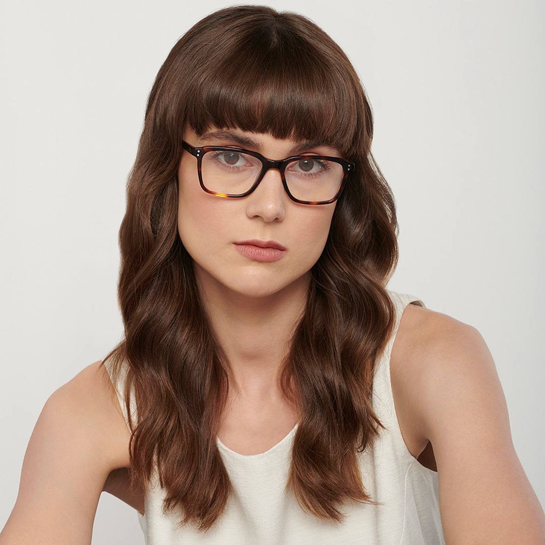 John Jacobs Online Light Brown Full Rim Square left side