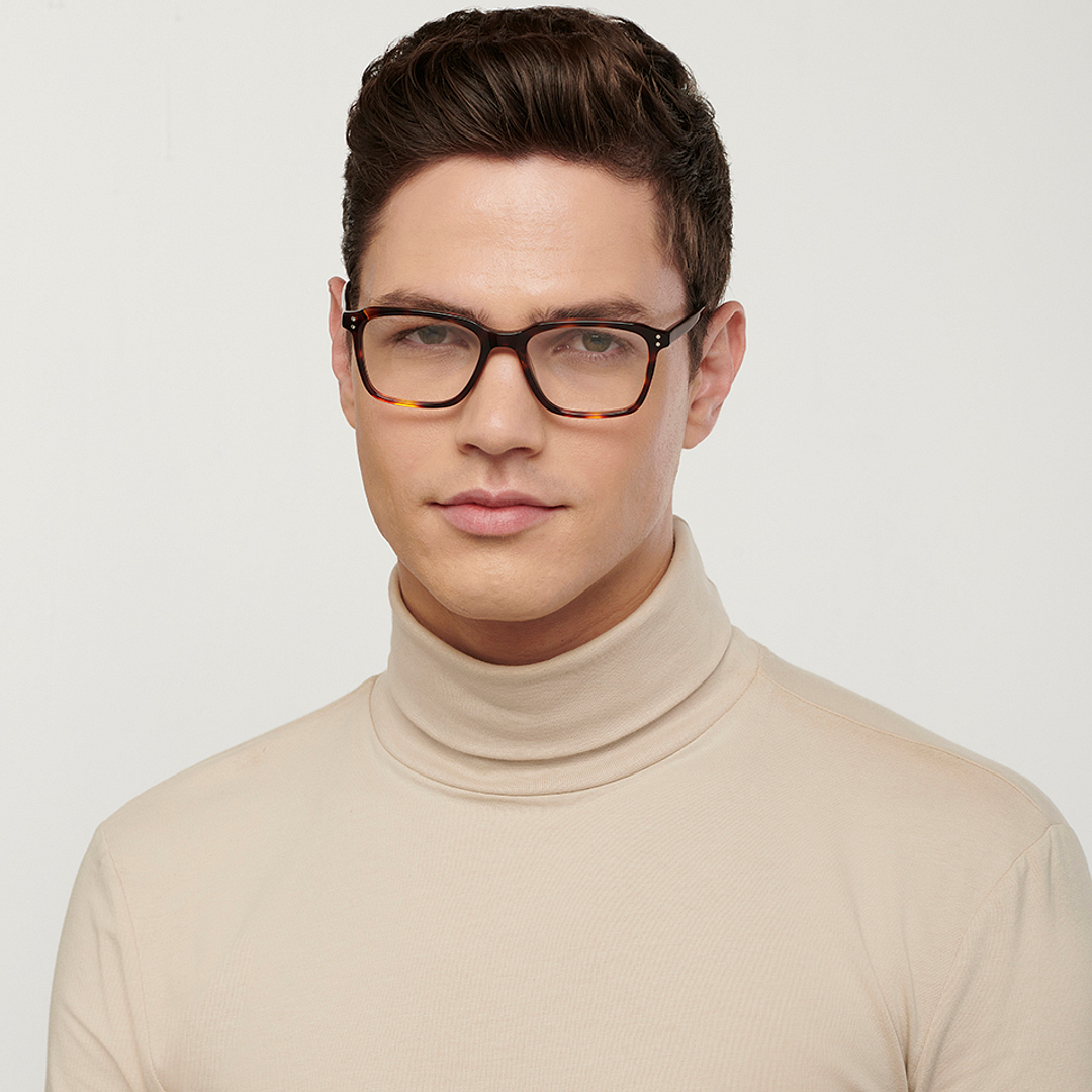 John Jacobs Online Light Brown Full Rim Square left side