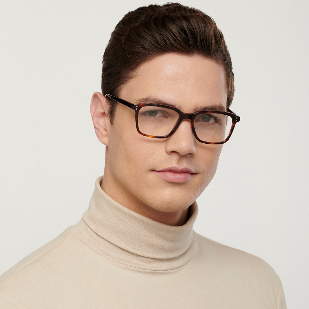 John Jacobs Online Light Brown Full Rim Square right side