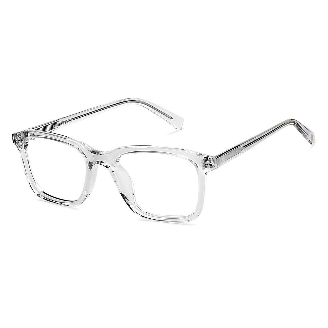 John Jacobs Online Crystal Transparent Full Rim Rectangle right side