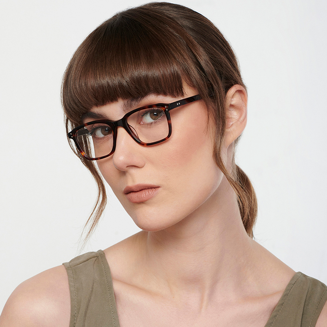 John Jacobs Online Light Brown Full Rim Rectangle right side