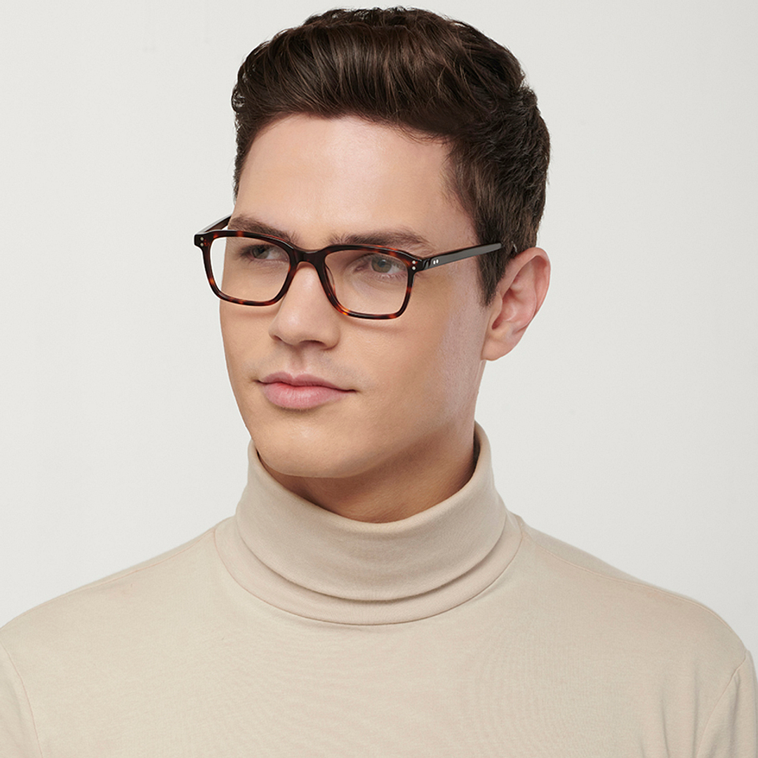 John Jacobs Online Light Brown Full Rim Rectangle right side