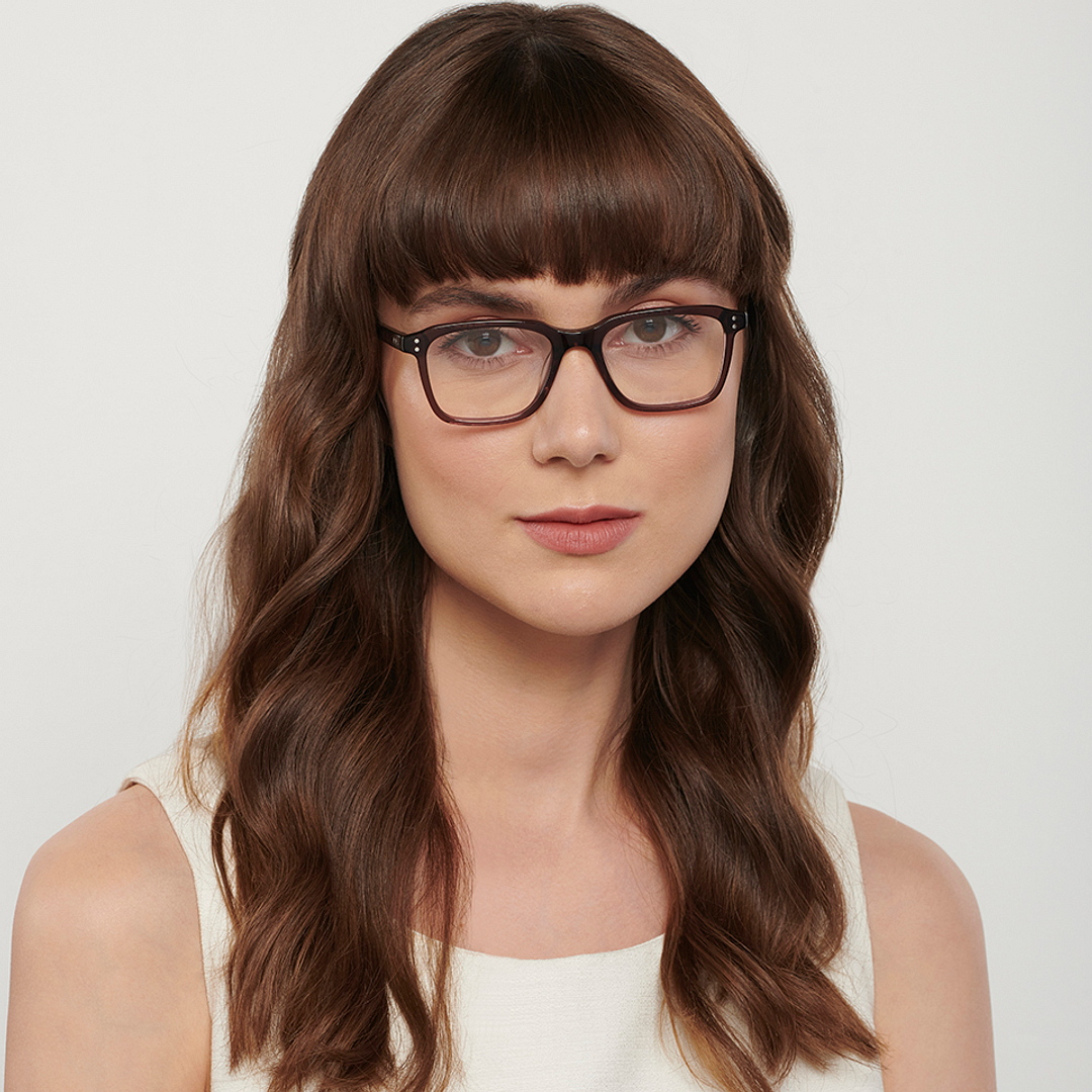 John Jacobs Online Light Brown Full Rim Rectangle left side