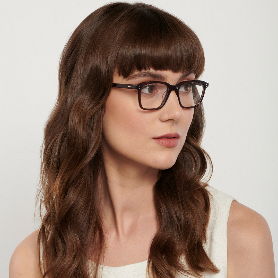 John Jacobs Online Light Brown Full Rim Rectangle right side