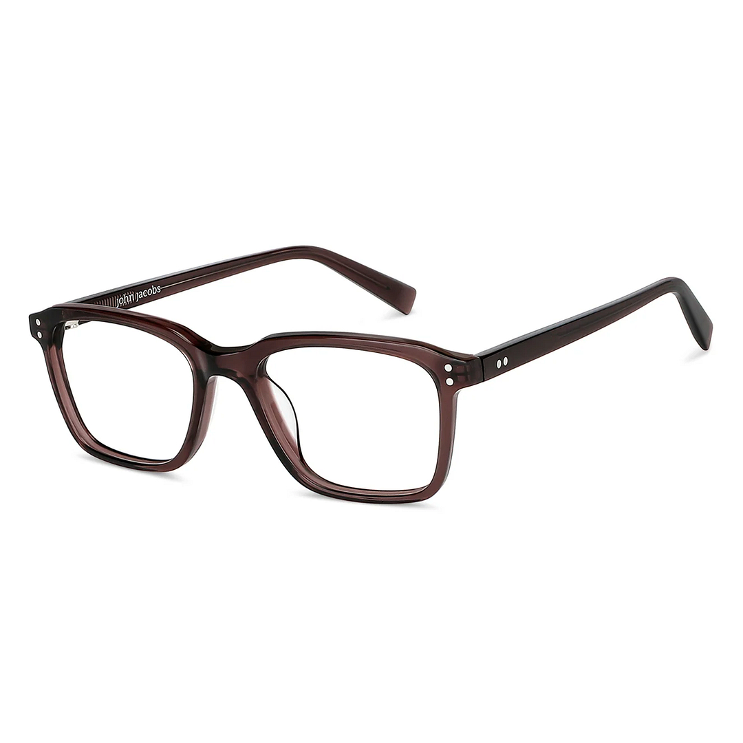 John Jacobs Online Light Brown Full Rim Rectangle left side