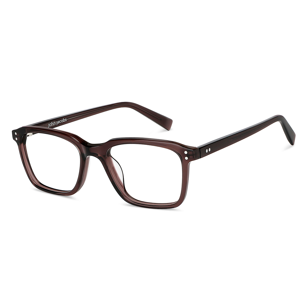 John Jacobs Online Light Brown Full Rim Rectangle right side