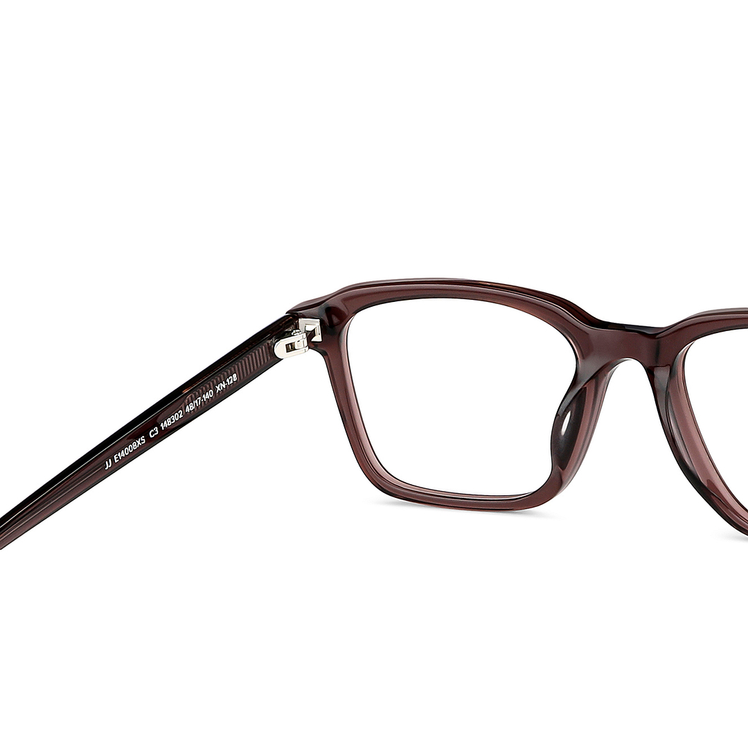 John Jacobs Online Light Brown Full Rim Rectangle right side