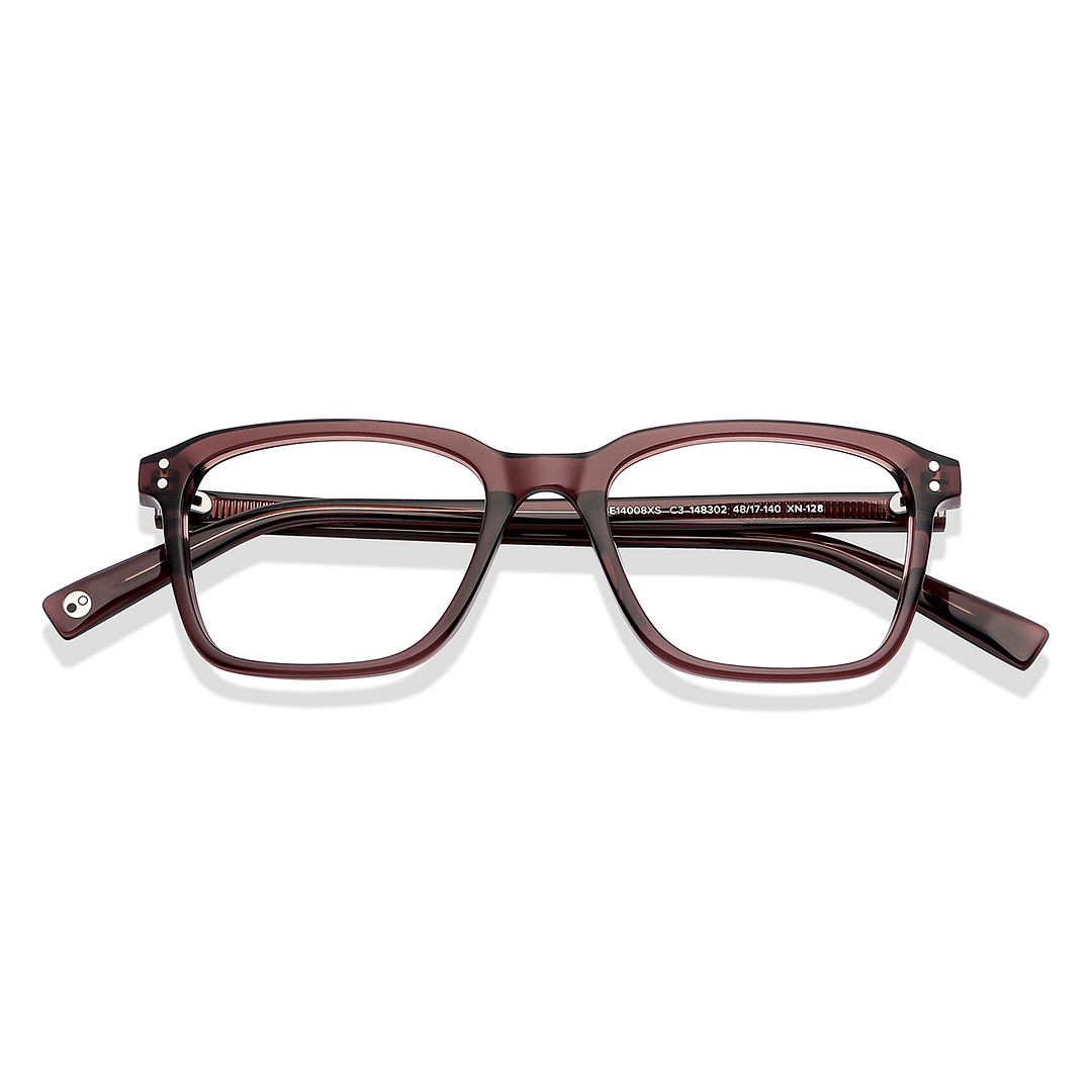 John Jacobs Online Light Brown Full Rim Rectangle left side
