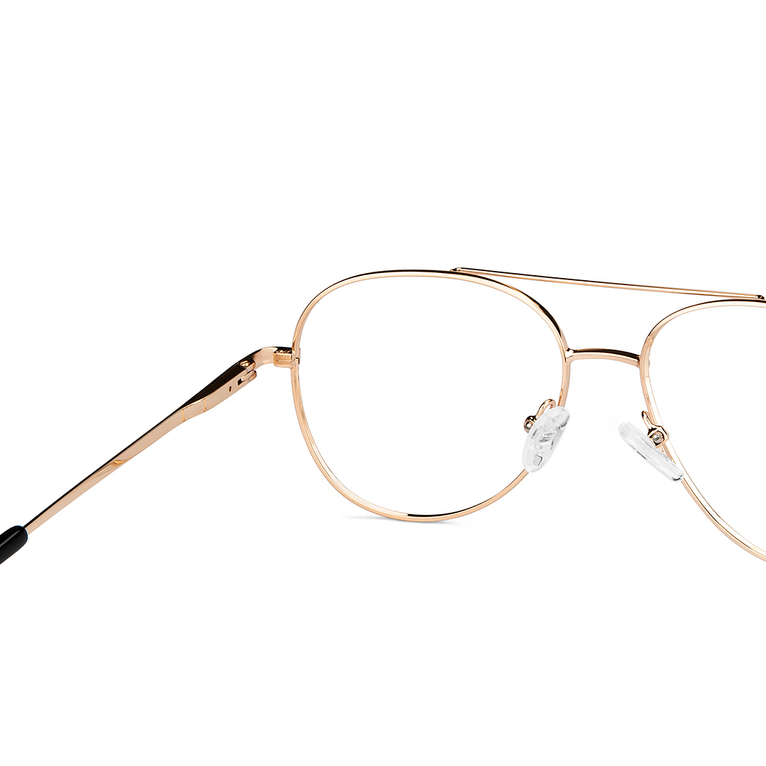 John Jacobs Online Black Full Rim Aviator right side