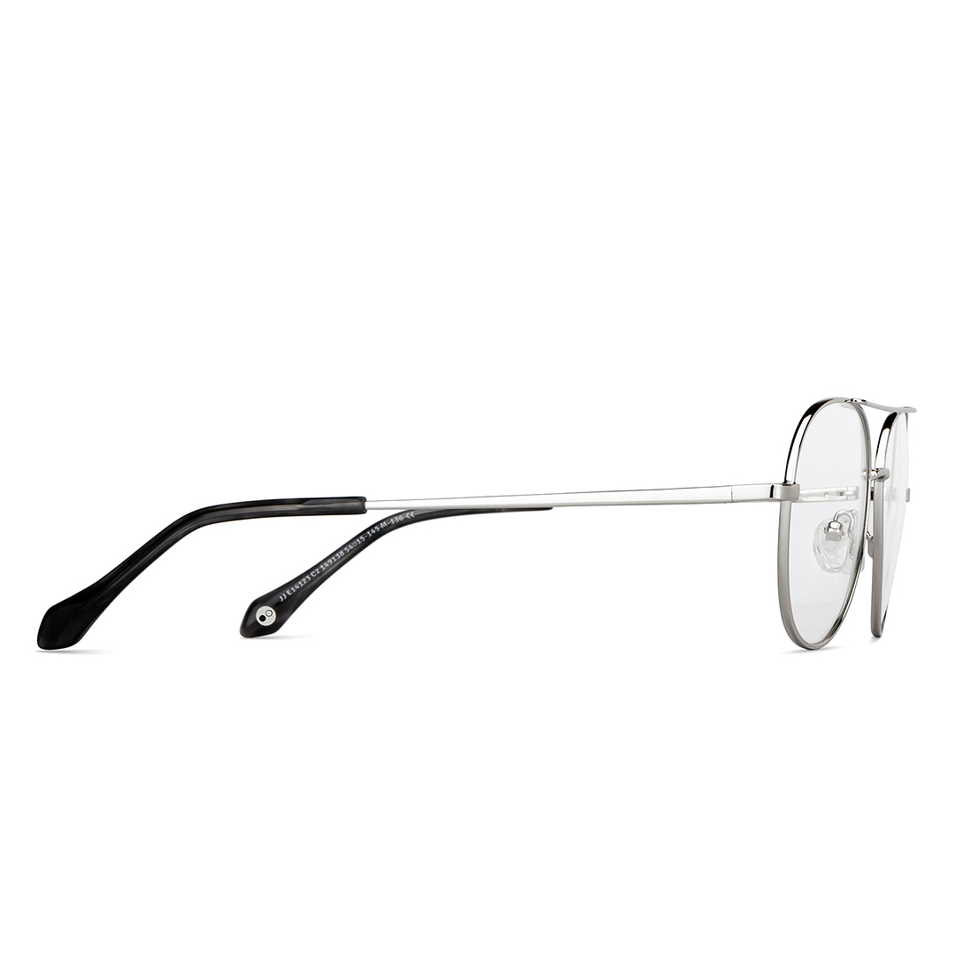 John Jacobs Online Silver Full Rim Aviator left side