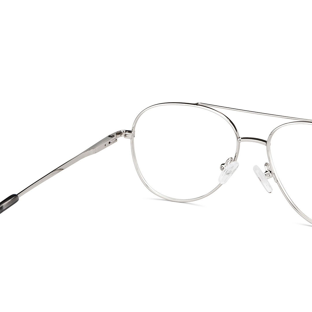 John Jacobs Online Silver Full Rim Aviator right side
