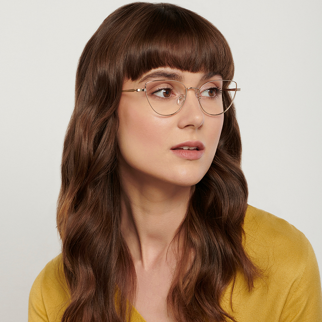 John Jacobs Online Gold Full Rim Cat Eye right side