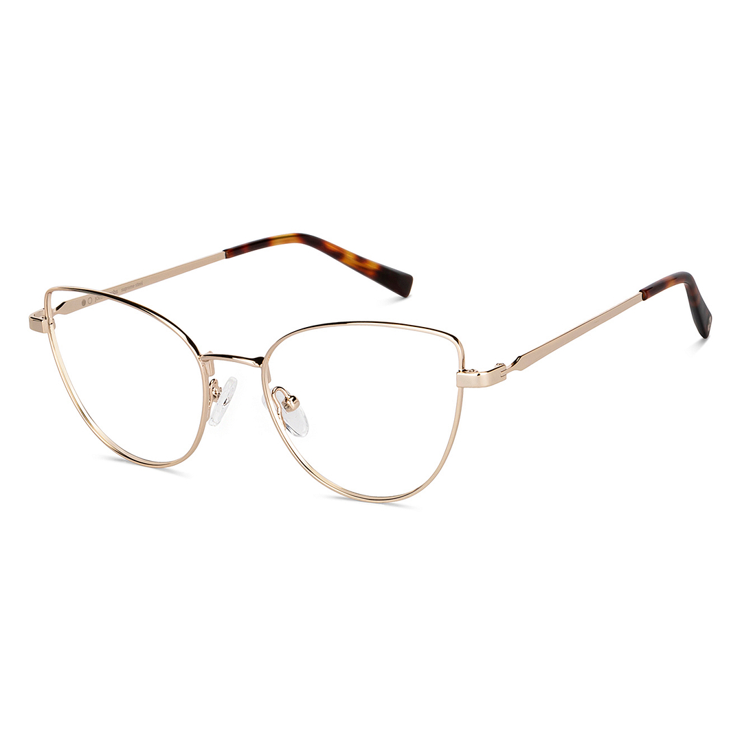 John Jacobs Online Gold Full Rim Cat Eye right side