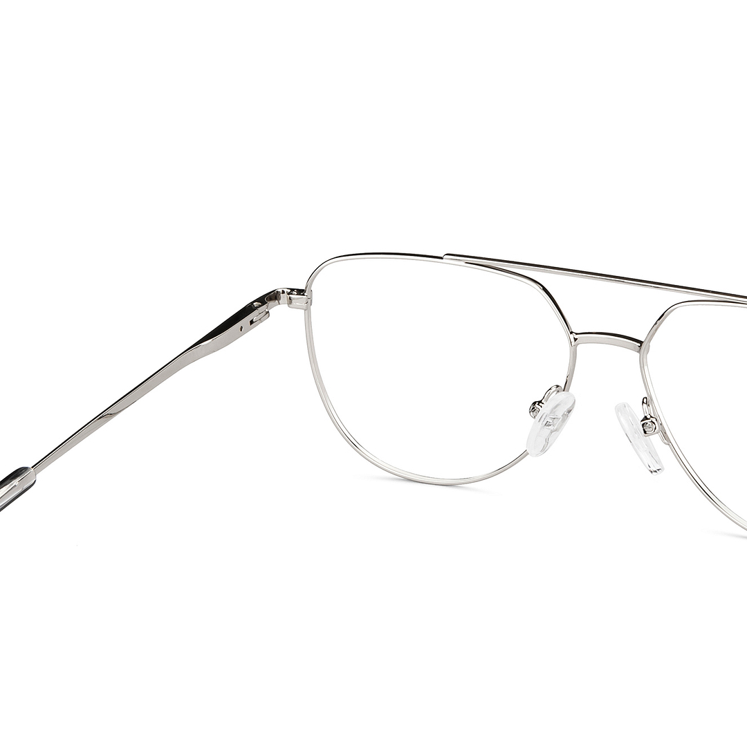 John Jacobs Online Silver Full Rim Aviator right side