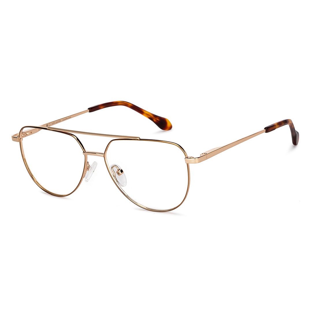 John Jacobs Online Gold Full Rim Aviator right side