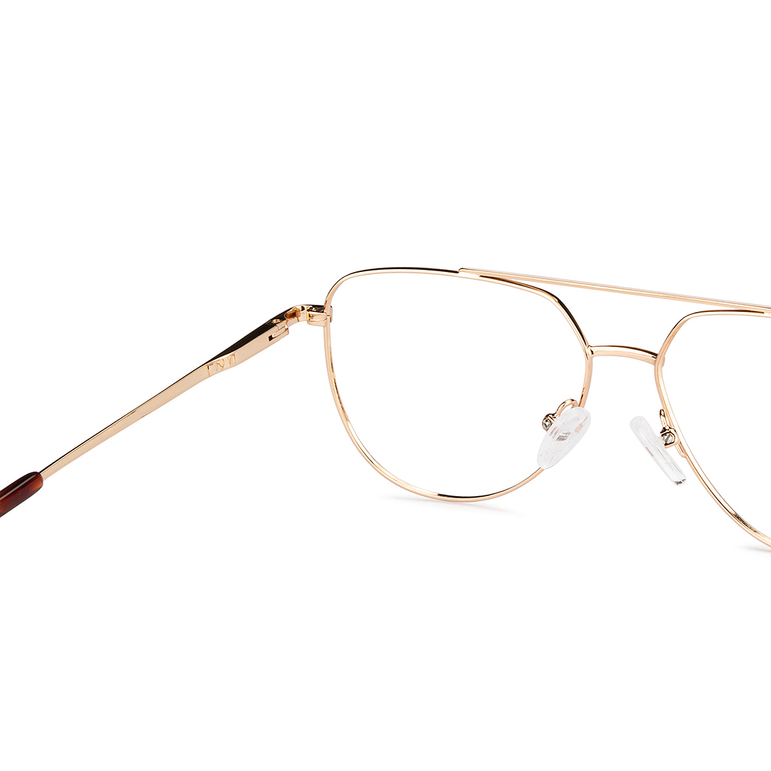 John Jacobs Online Gold Full Rim Aviator right side