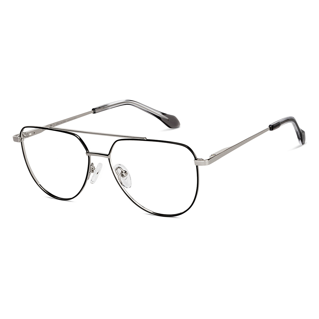 John Jacobs Online Dark Gunmetal Full Rim Aviator right side