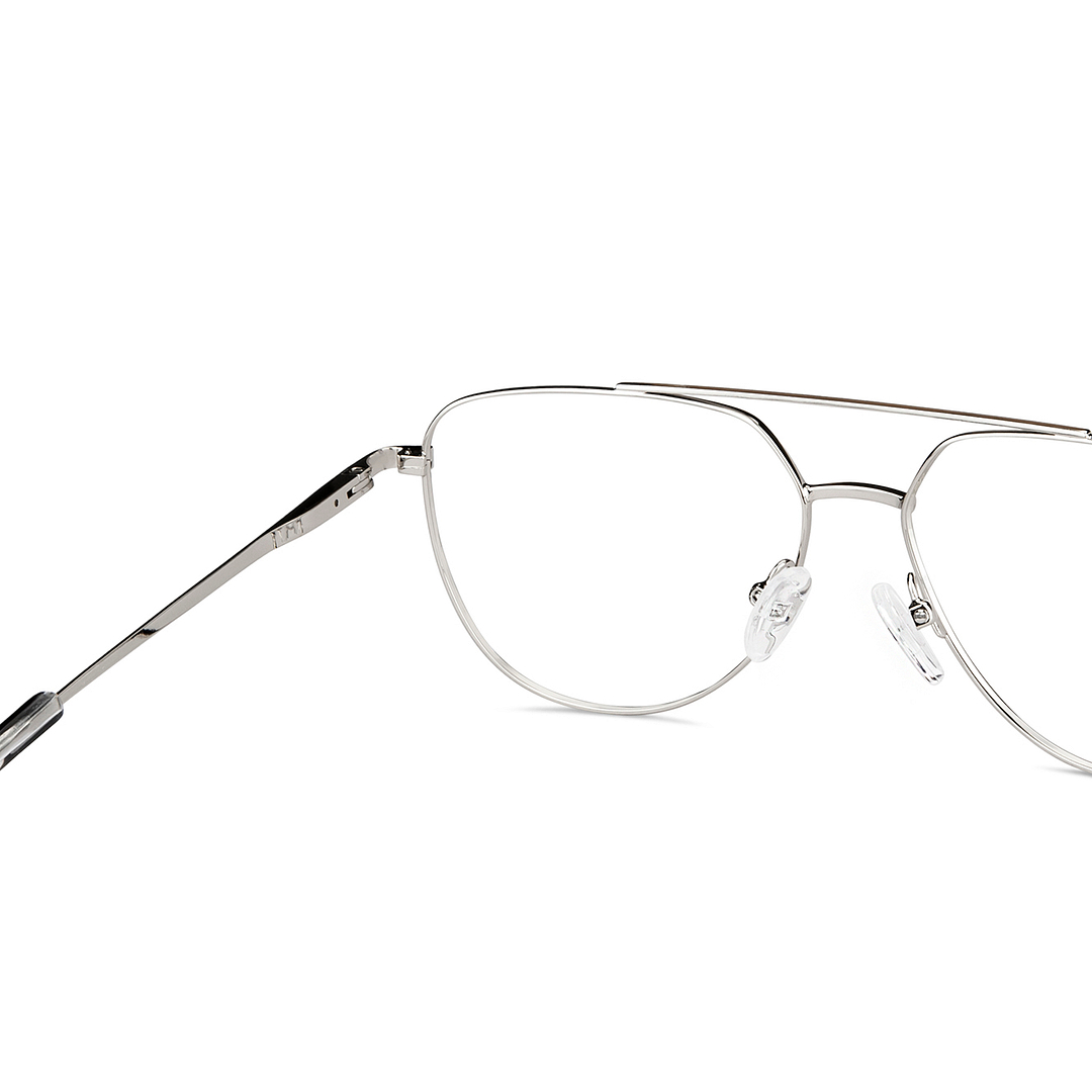 John Jacobs Online Dark Gunmetal Full Rim Aviator right side