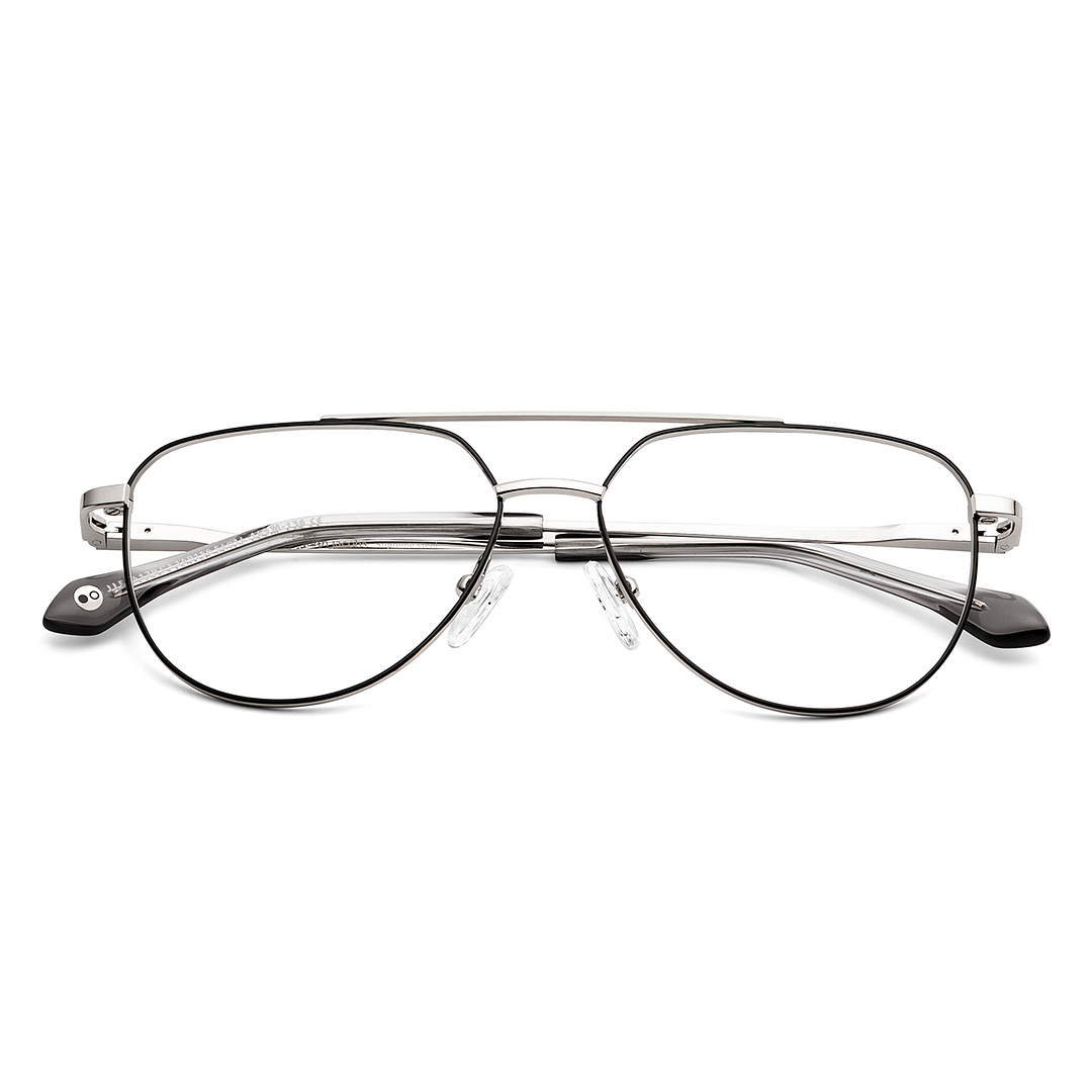 John Jacobs Online Dark Gunmetal Full Rim Aviator left side