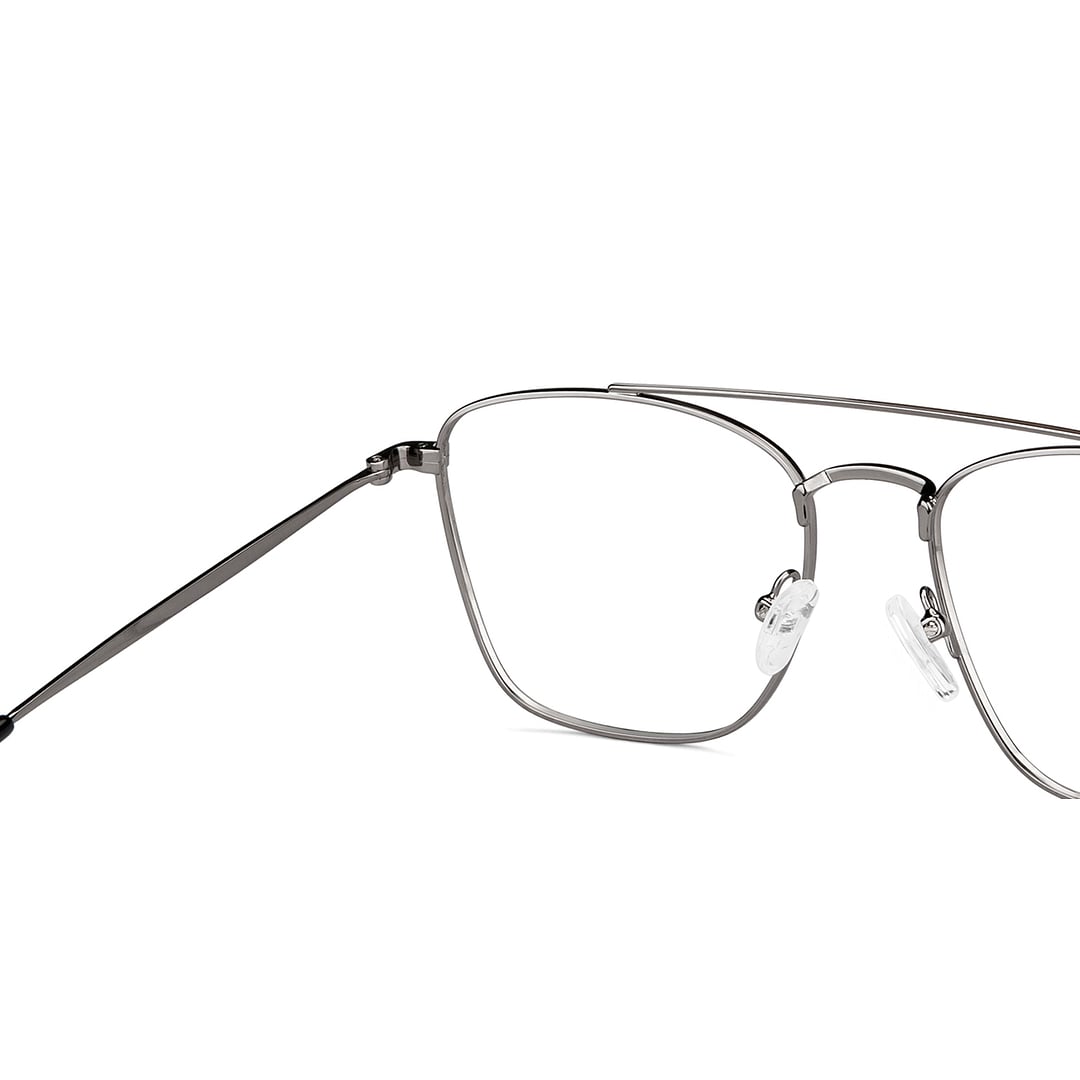 John Jacobs Gunmetal Full Rim Square right side