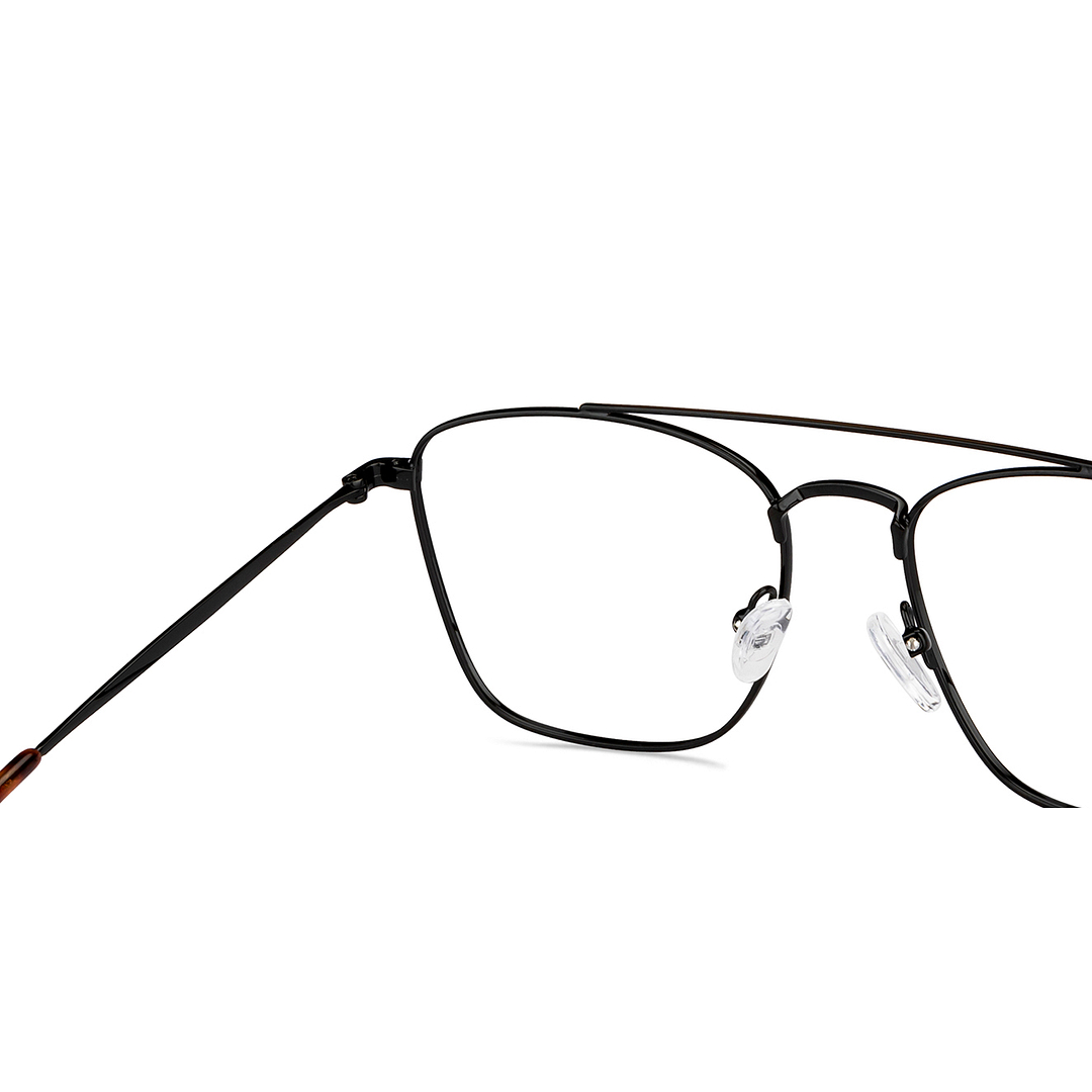 John Jacobs Black Full Rim Square right side