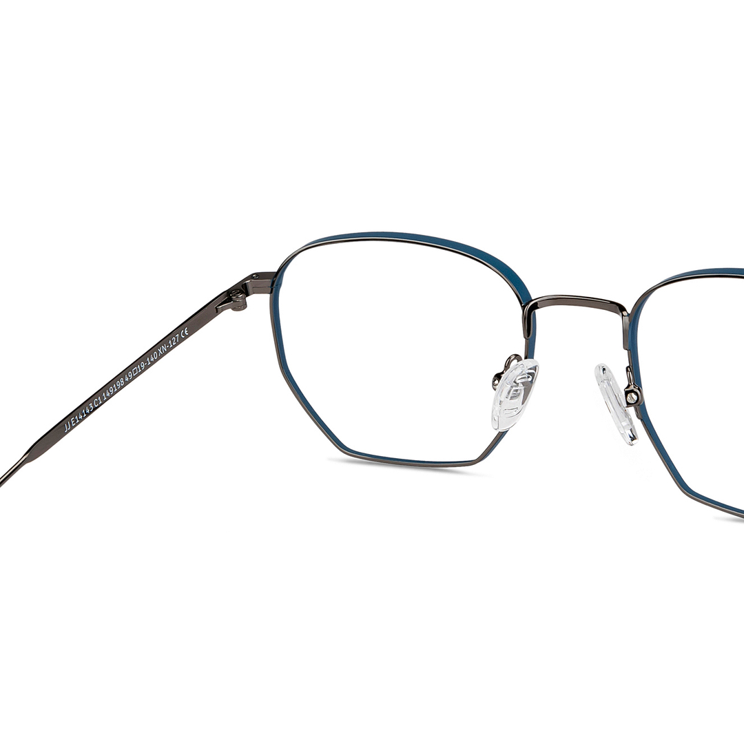 John Jacobs Online Sky Blue Full Rim Geometric right side