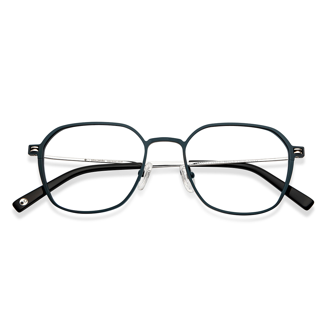 John Jacobs Green Full Rim Square left side