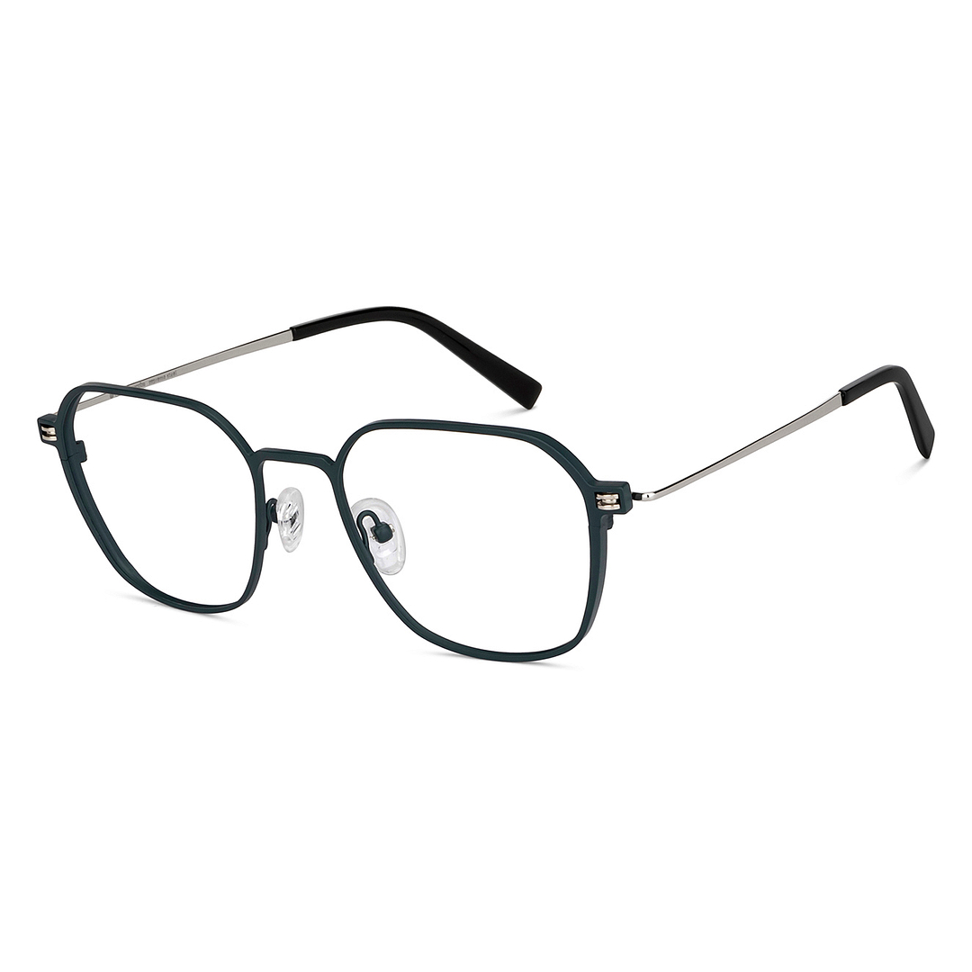John Jacobs Green Full Rim Square right side