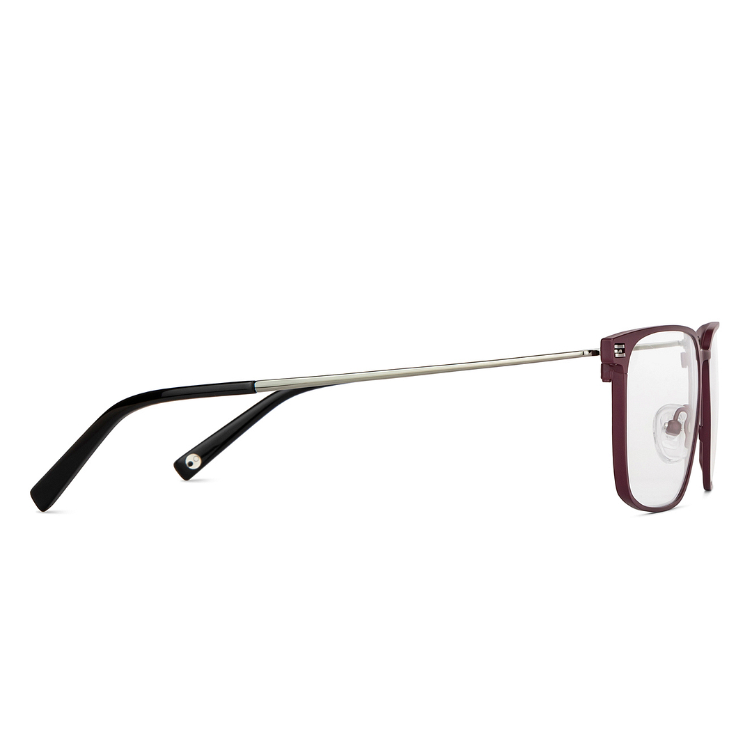 John Jacobs Red Full Rim Square left side