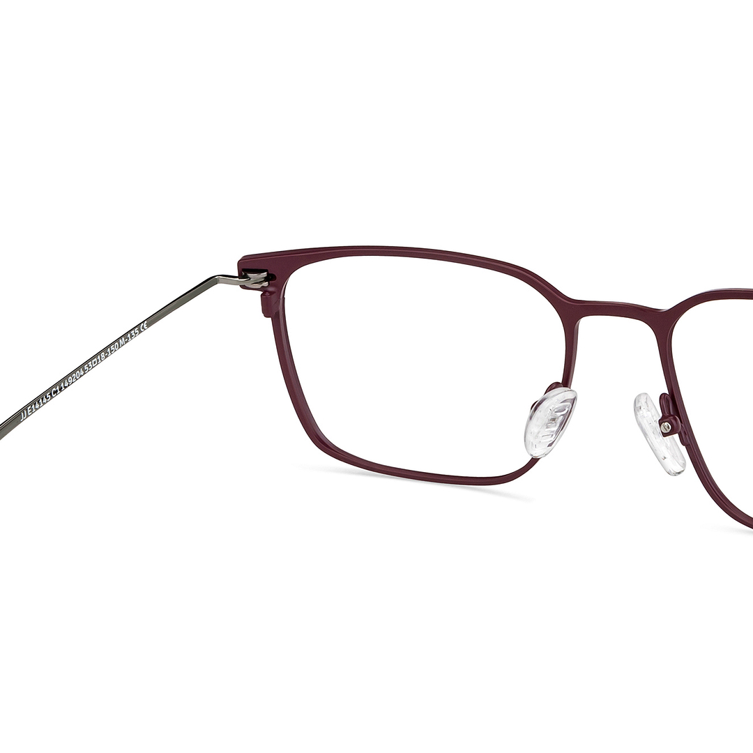 John Jacobs Red Full Rim Square right side