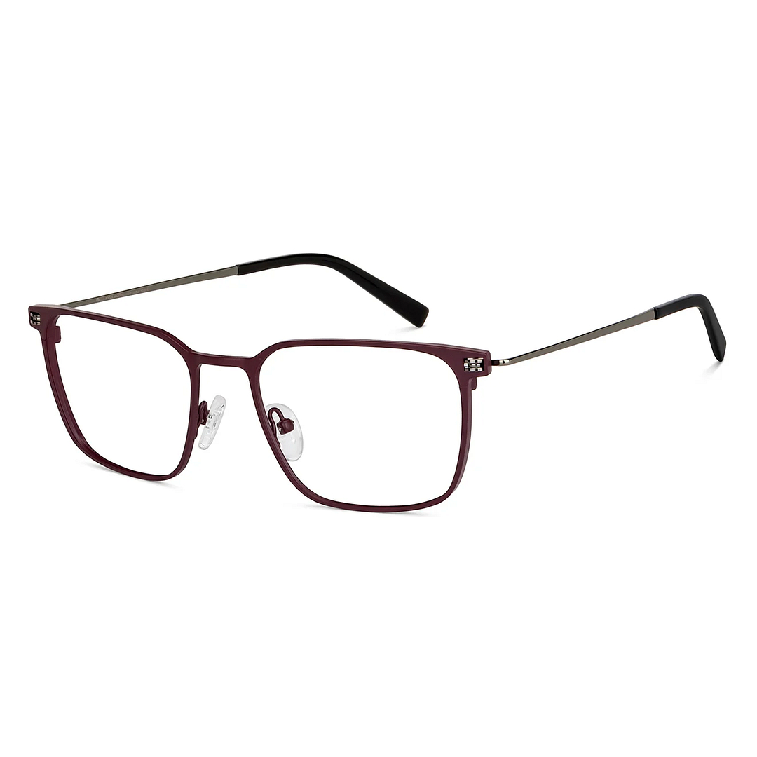John Jacobs Red Full Rim Square right side
