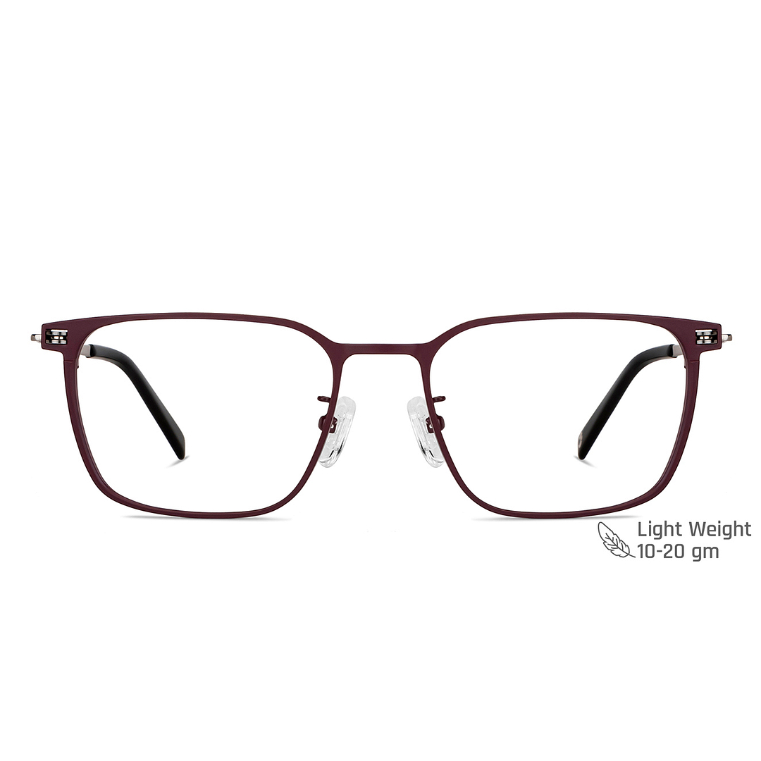 John Jacobs Online Red Full Rim Square right side