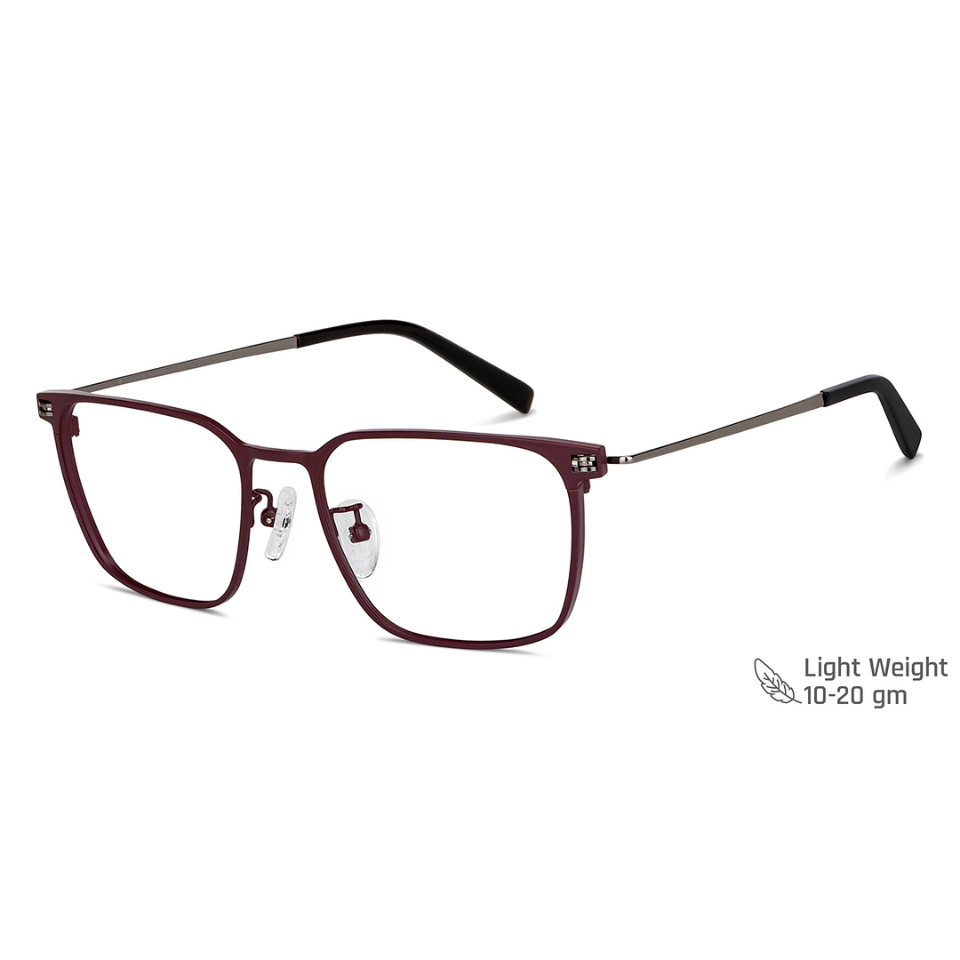 John Jacobs Online Red Full Rim Square left side