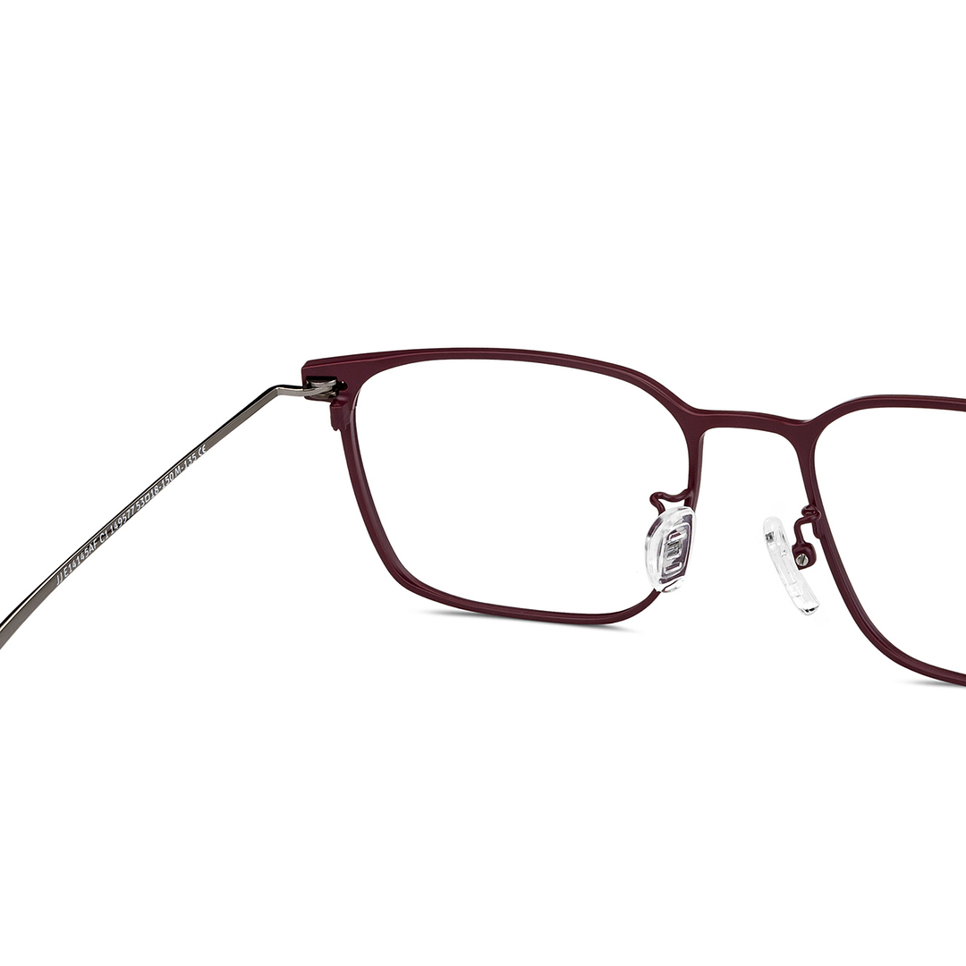 John Jacobs Online Red Full Rim Square right side