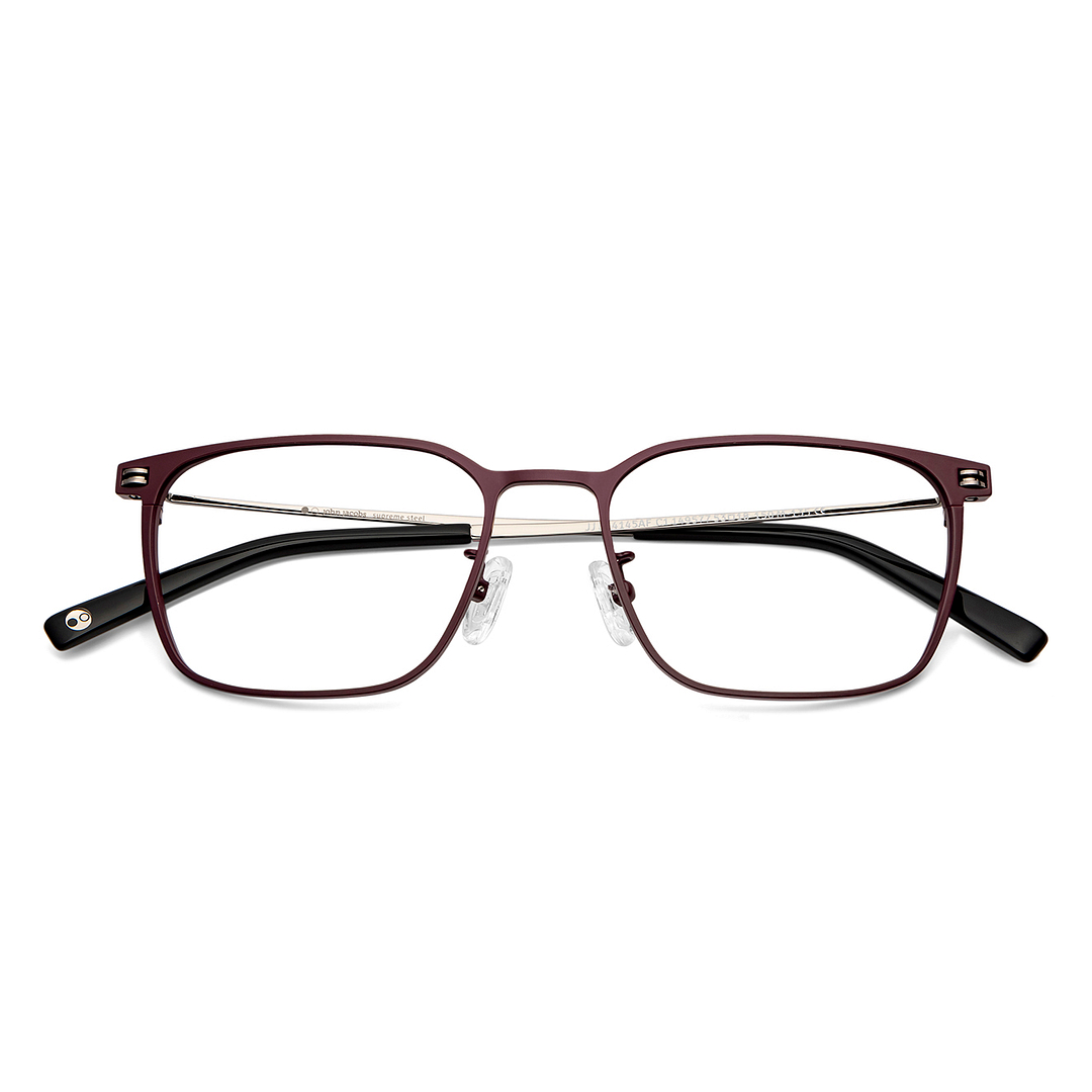 John Jacobs Online Red Full Rim Square left side