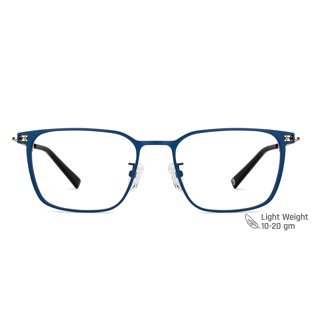 John Jacobs Online Sky Blue Full Rim Square right side