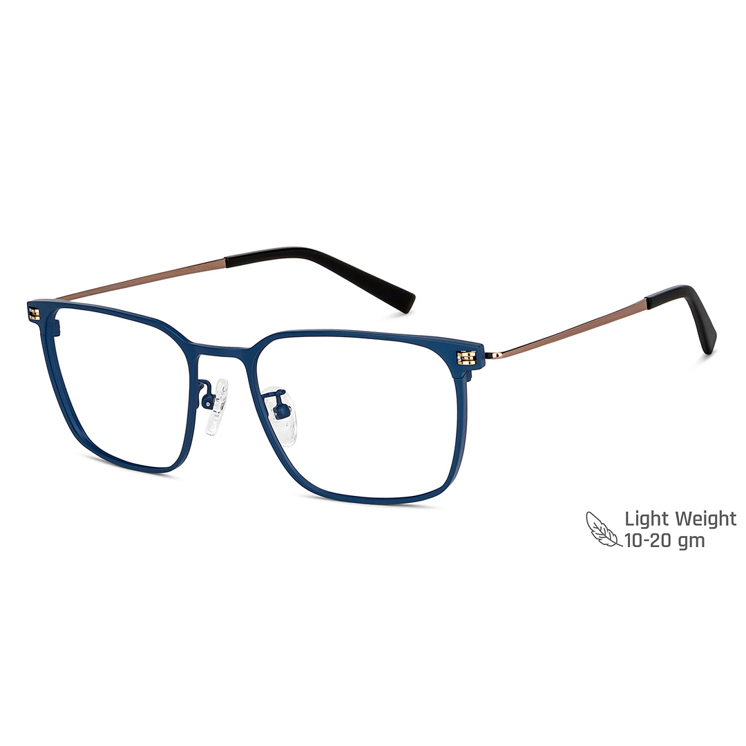 John Jacobs Online Sky Blue Full Rim Square left side