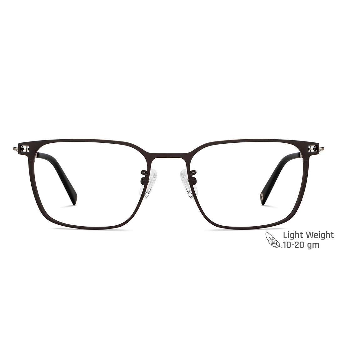 John Jacobs Light Brown Full Rim Square right side