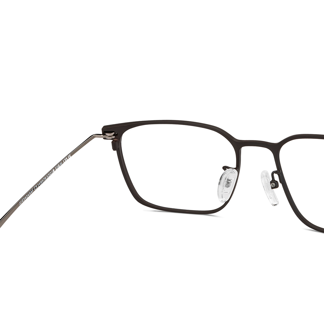 John Jacobs Light Brown Full Rim Square right side