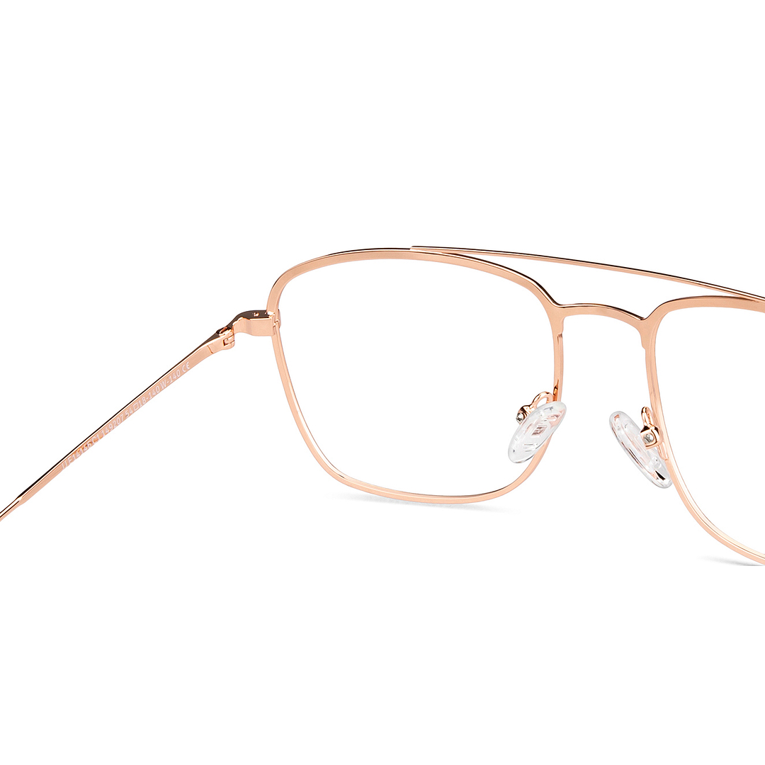 John Jacobs Light Brown Full Rim Square right side