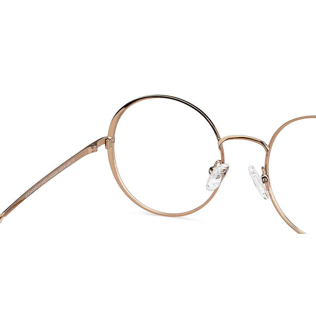 John Jacobs Light Brown Full Rim Round right side