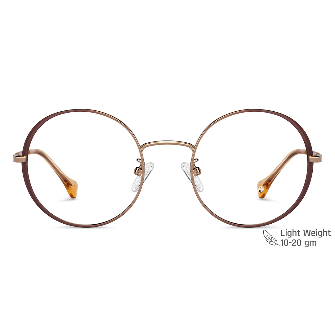 John Jacobs Online Light Brown Full Rim Round right side