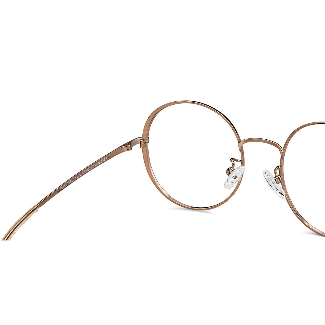 John Jacobs Online Light Brown Full Rim Round right side