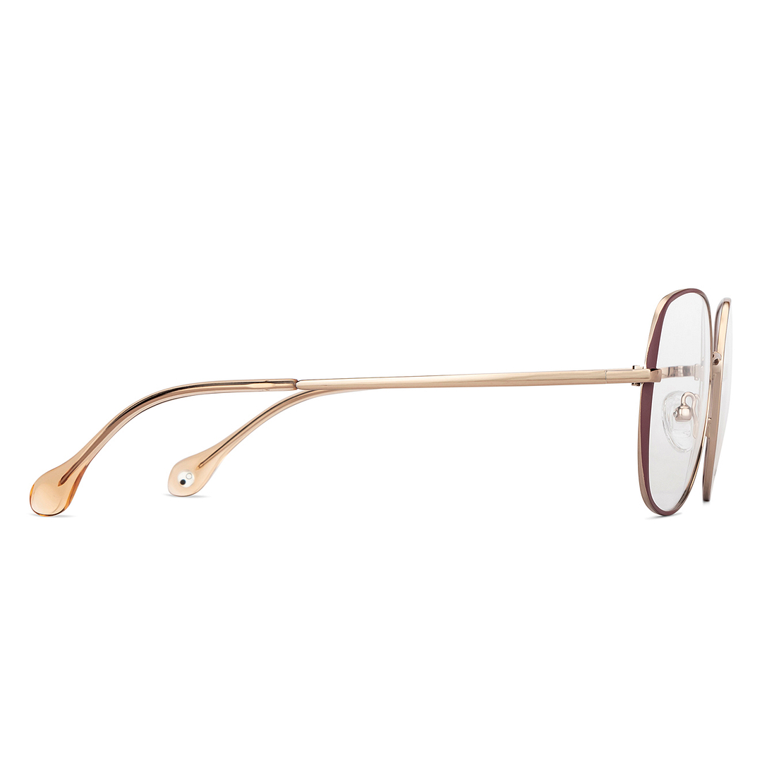 John Jacobs Online Light Brown Full Rim Round right side