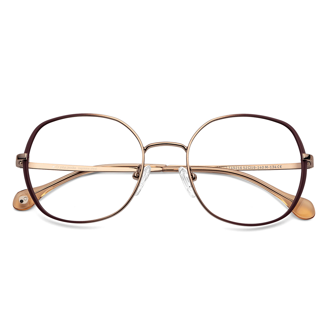 John Jacobs Online Light Brown Full Rim Round right side
