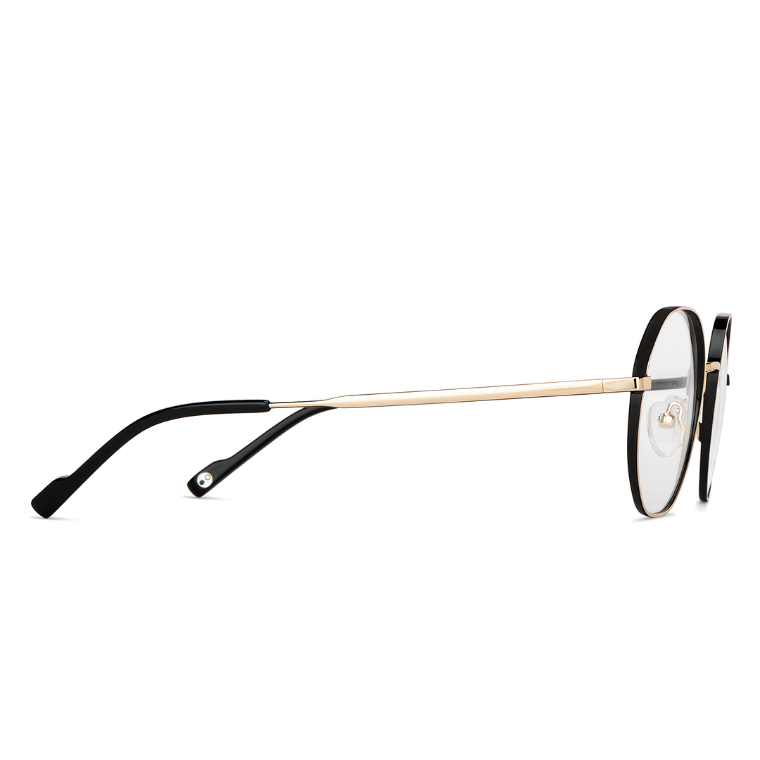 John Jacobs Online Black Full Rim Geometric left side